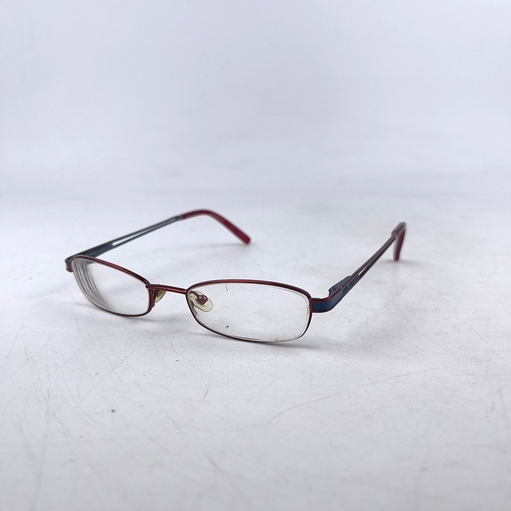 Ted Baker Dream B137 Womens Eyeglasses Frames Red Metal Rectangle 49-18-135mm